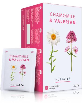 NUTRATEA CHAMOMILE AND VALERIAN TEA | 20 TEABAGS