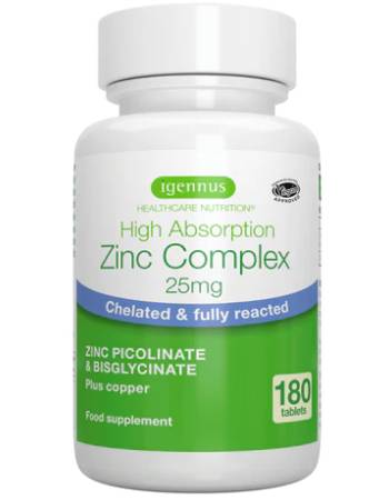 IGENNUS ZINC COMPLEX 180 TABLETS