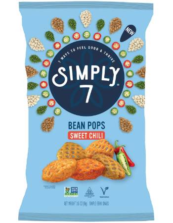 SIMPLY 7 BEAN POPS SWEET CHILLI 99G | 50C OFF