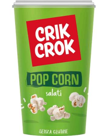 CRIK CROK GLUTEN FREE POP CORN SALTED 75G