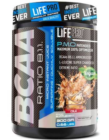 LIFE PRO NUTRITION BCAA 8:1:1 COLA 300G