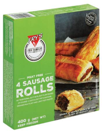 FRYS VEGAN SAUSAGE ROLLS 400G