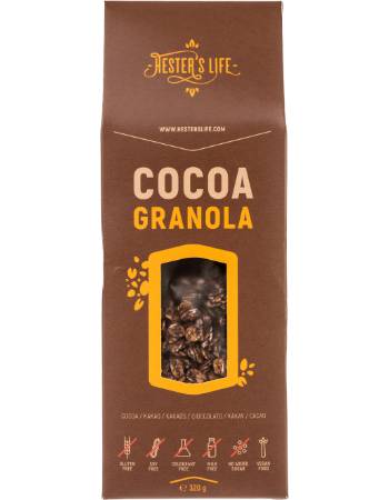 HESTERS LIFE COCOA GRANOLA 320G