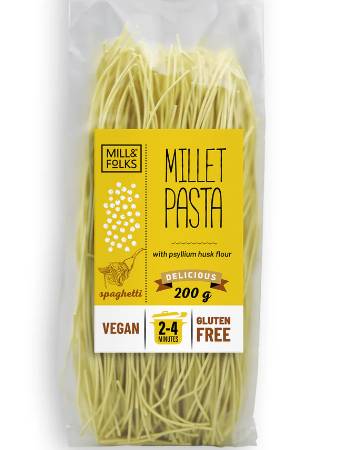 MILL & FOLKS MILLET PASTA SPAGHETTI 200G