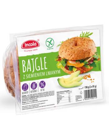 INCOLA BAGELS WITH LINSEED (2 X 95G)  | DISCOUNTED