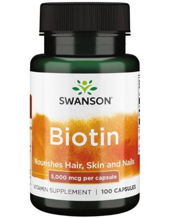 SWANSON BIOTIN 5000MCG 100 CAPSULES