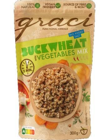 GRACI POUCH BUCKWEAT & VEGETABLE MIX 300G