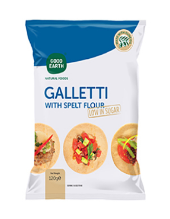 GOOD EARTH SPELT GALLETTI 120G