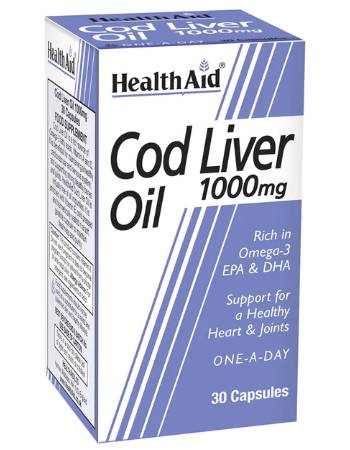 HEALTH AID COD LIVER OIL 1000MG | 30 TABLETS