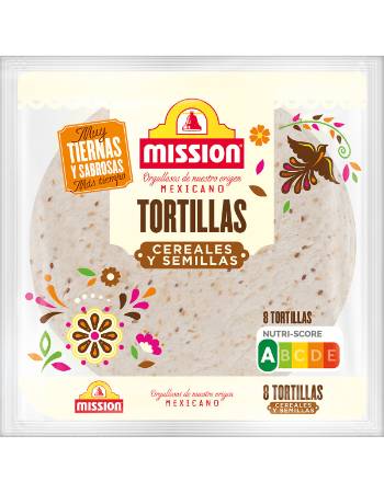 MISSION MEXICAN TORTILLAS CEREAL & SEEDS 320G