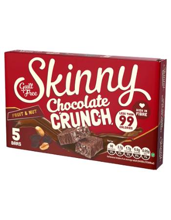 SKINNY CRUNCH CHOCOLATE FRUIT & NUT BARS (5 X 22G)
