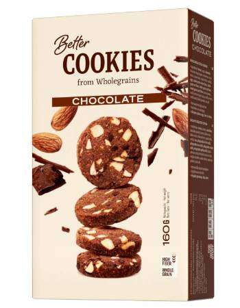 BETTER FOODS WHOLEGRAIN CHOCOLATE COOKIES 160G