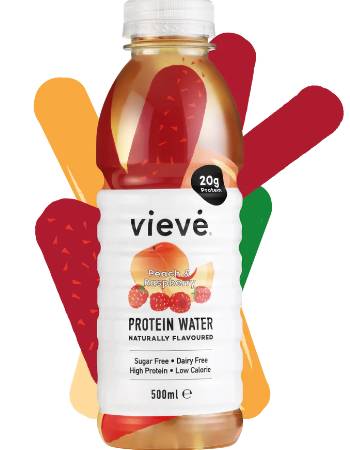 VIEVE PEACH RASPBERRY PROTEIN WATER 500ML