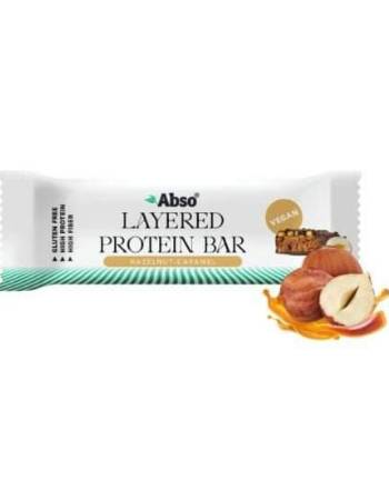 ABSO LAYERED PROTEIN BAR |  HAZELNUT AND CARAMEL