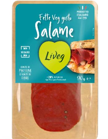 LIVEG VEGAN SALAMI SLICES 90G