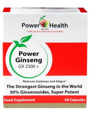 POWER HEALTH GINSENG GX 2500+ (100 CAPSULES)