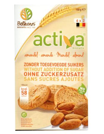 BELKORN ACTIVA ALMOND BISCUITS 150G