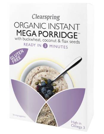 CLEARSPRING GLUTEN FREE INSTANT MEGA PORRIDGE 160G
