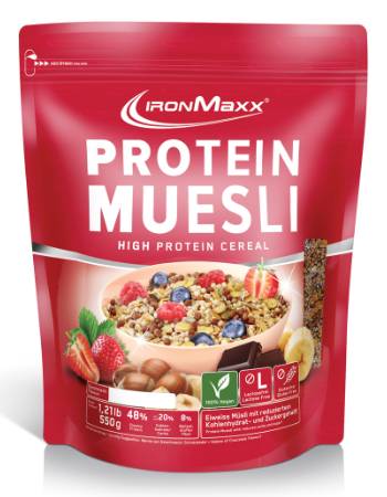 IRONMAXX HAZELNUT PROTEIN MUESLI 550G