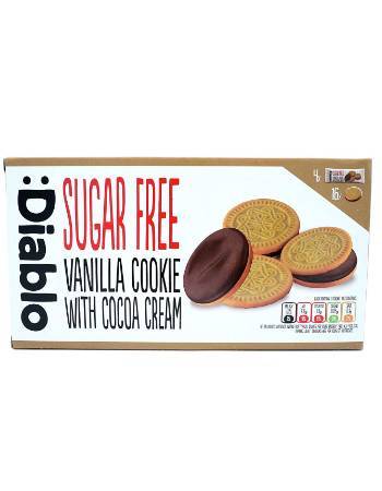 DIABLO SUGAR FREE VANILLA SANDWICH COOKIE 176G