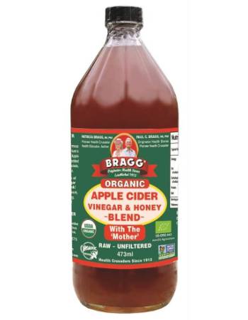 BRAGG ORGANIC APPLE CIDER VINEGAR & HONEY BLEND 473ML