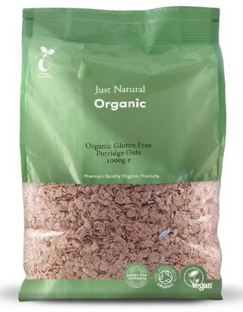 JUST NATURAL GLUTEN FREE PORRIDGE OATS 1KG