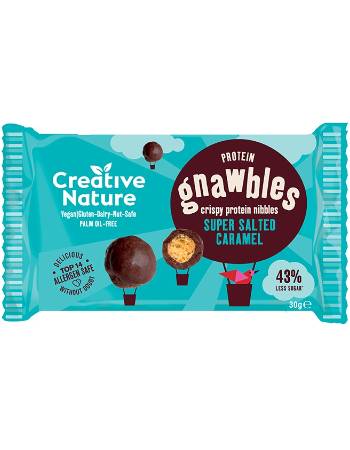 CREATIVE NATURE PROTEIN GNAWBLES SALTED CARAMEL 30G