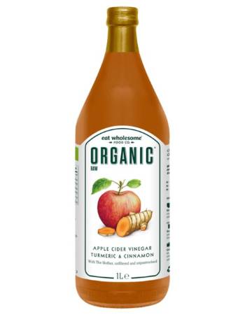 EAT WHOLESOME ORGANIC APPLE CIDER VINEGAR (TURMERIC & CINNAMON) 1L