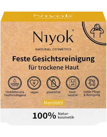 NIYOK SOLID FACE WASH BAR ALMOND OIL 80G