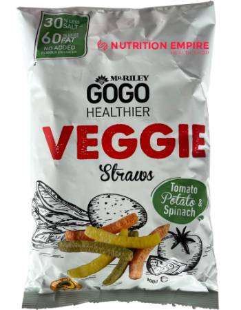 MR RILEY GOGO VEGGIE STRAWS 100G