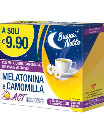 BUONA NOTTE MELATONIN & CHAMOMILE TEA (30 TEABAGS)