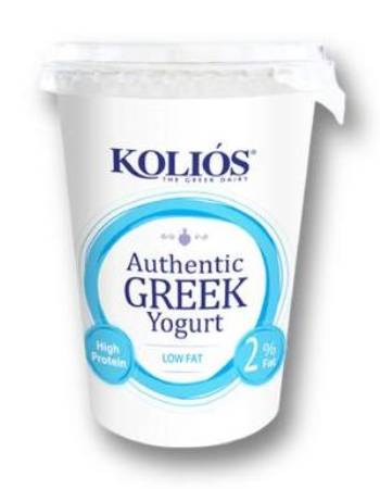 KOLIOS AUTH GREEK YOGHURT 2% FAT 500G