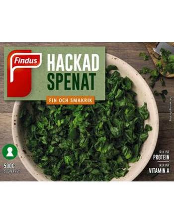 FINDUS CHOPPED SPINACH 500G (FROZEN)