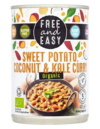 FREE & EASY SWEET POTATO COCONUT & KALE CURRY 400G