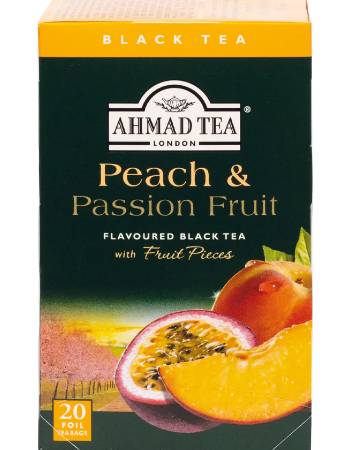 AHMED TEA PEACH & PASSION FRUIT (20 TEABAGS)