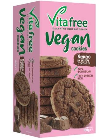 VITAFREE VEGAN DARK CHOCOLATE COOKIE 180G