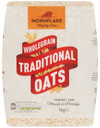 MORNFLAKE WHOLEGRAIN TRADITIONAL OATS 1KG