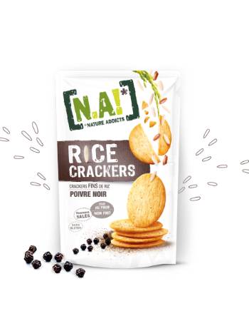 NA RICE CRACKERS BLACK PEPPER 70G