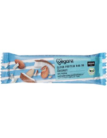 VEGANZ ORGANIC CLEAN PROTEIN BAR COCONUT 45G