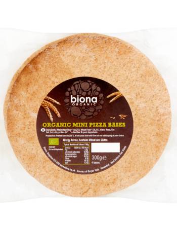 BIONA ORGANIC MINI PIZZA BASES 300G