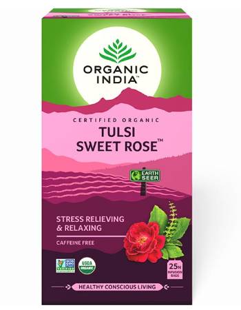 ORGANIC INDIA TULSI SWEET ROSE (25 BAGS)