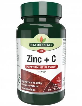 NATURES AID ZINC + C LOZENGES