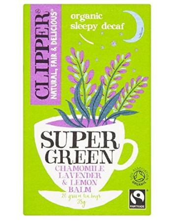 CLIPPER SUPER GREEN CHAMOMILE LAVENDER AND LEMON BALM 20 BAGS