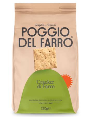 POGGIO DEL FARRO WHOLEMEAL SPELT CRACKER 120G