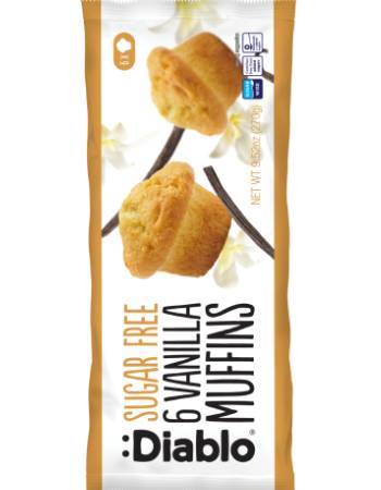 DIABLO SUGAR FREE 6 VANILLA MUFFINS 270G