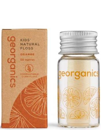 GEORGANICS KIDS DENTAL FLOSS ORANGE