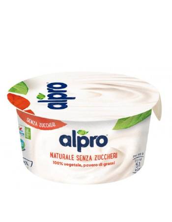 ALPRO PLAIN SOYA UNSWEETENED YOGURT 135G