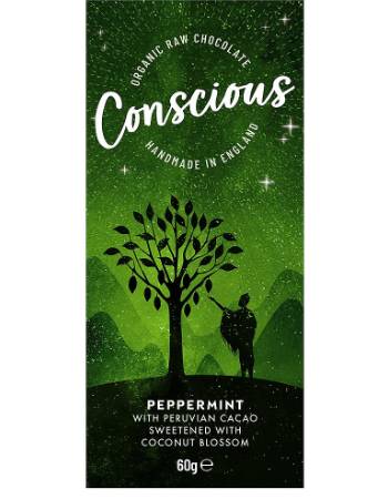 CONSCIOUS BAR PEPPERMINT 60G