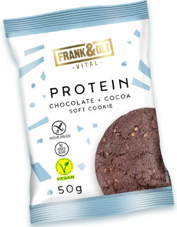 FRANK & OLI PROTEIN CHOCOLATE & COCOA SOFT COOKIE 50G