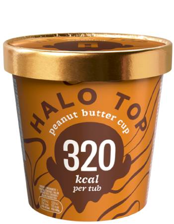 HALO TOP PEANUT BUTTER CUP (320 CALORIES) 473ML